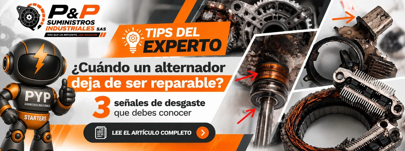 ¿Cuándo un alternador deja de ser reparable? 3 señales de desgaste que debes conocer